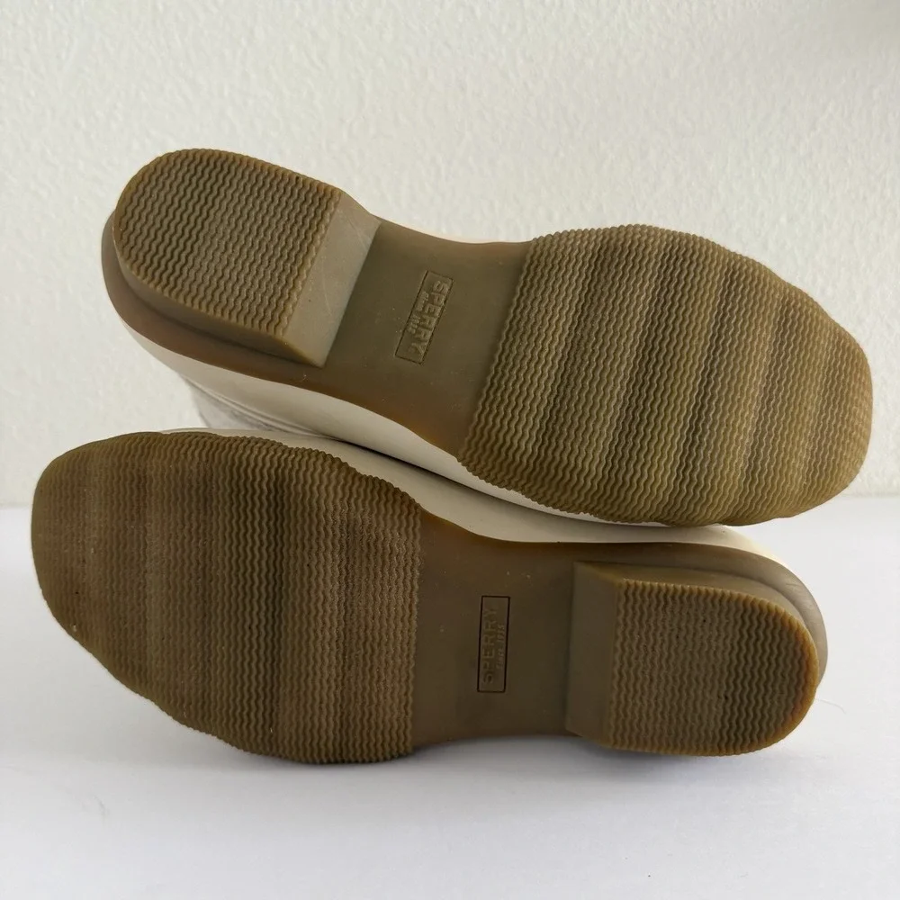 Sperry‎ Saltwater Wool Embossed Thinsulate 200g Rubber Duck Boot Oat Womens 7